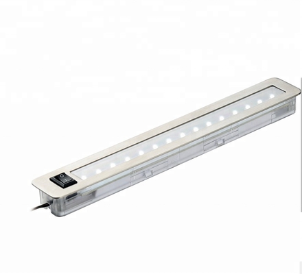 Recessed On-off Switch Closet LED Linear Light ABS PC Material Under Cabinet Lighting